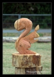 Bain de Bretagne (35), Festival West Country, sculpteur à la tronçonneuse
